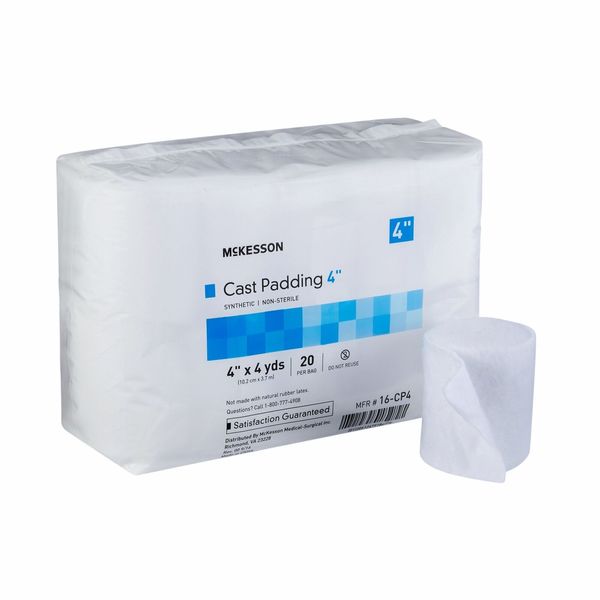 McKesson Cast Padding 4" x 4 yard Polyester White 16-CP4 20 Ct