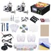 Complete Tattoo Kit Beginner Set 2 Machine Gun Needle Grip 40 Inks Power Supply