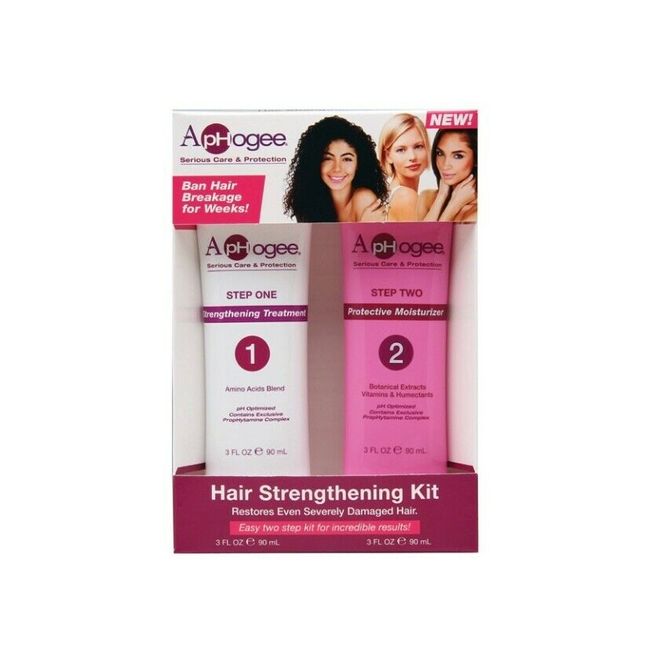 Aphogee Hair Strengthening Kit Easy Two Step set FREE SHIPPING! Buy more Save!