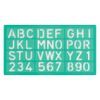 Stencil Set, Letter and Number, Linex 10-20-30mm Set