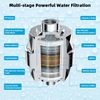 All Metal 10'' Filtered Rainfall Shower Head with Handheld Combo, High Pressure