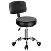 Rolling Stool Adjustable Hydraulic Massage Spa Salon Stool Chair with Back Rest