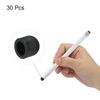 sourcing map 30pcs 8mm Stylus Pen Fine Tips Conductive Rubber Capacitive Touch Screen Pens Tip Soft Universal Replacement