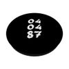 04.04.87 - Birthdate Design with Birth Day.Month.Year PopSockets Swappable PopGrip