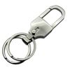 Eden E895 Keychain, Car, Motorcycle, Carabiner, Hook, Double Ring, Keyring, Men's Key Case, Silver, Silver