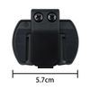 POFET 2Pcs Motorcycle Helmet Bluetooth Intercom Headset Mount, V6/V4 Compatible, 2 Count Clip Brackets