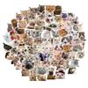 100 Pcs Doodle Stickers DIY Cat Stickers Idea Cup Computer Guitar Notebook Tool Box