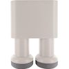 Schwaiger Monoblock Quad LNB hellgrau