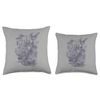 Batman Pencil Bat Collage Throw Pillow, 16x16, Multicolor