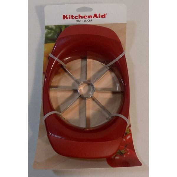 KitchenAid Fruit Slicer - Sharp Stainless Steel Blades - Red