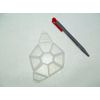 2 x Clear Hexagon Braille Pill Box Organiser Dispenser