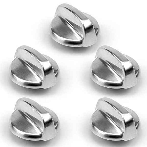 WB03T10325 Heavy Metal Knobs Compatible with Ge Cooktop Burner Stove Knob