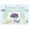 Leane Creatief A4 0.8mm Flower Foam Sheets 10pcs - Summer Blue
