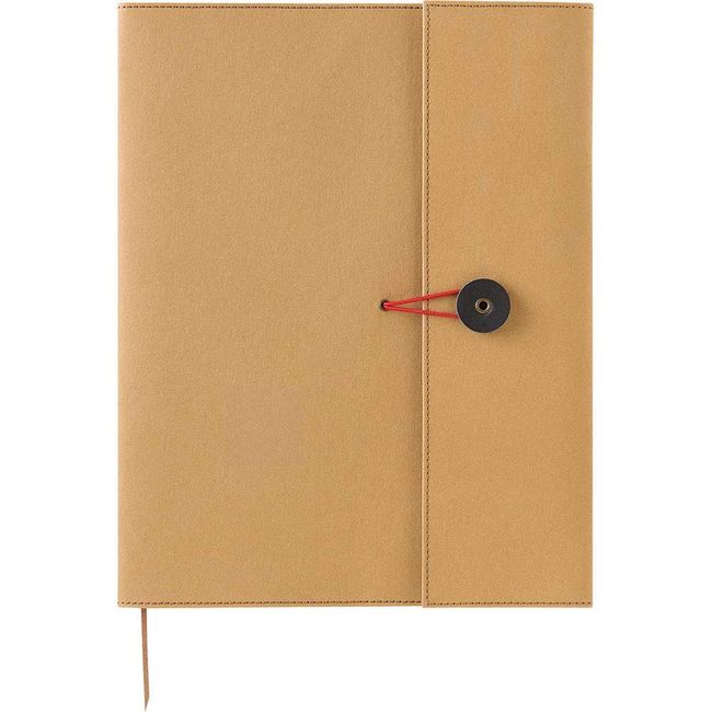 KING JIM +Kraft 1901KFヘー Notebook Cover, B5, Beige