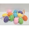 (12) Easter Egg Ornaments Pastel SPARKLE Eggs Tree Home Decor 1.75"