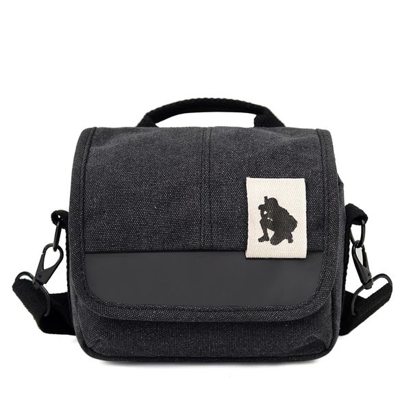 Rowaica Camera Bag, Small, Lightweight, Shoulder Case, Compact, SLR, Mirrorless, Stylish, Black, camera bag