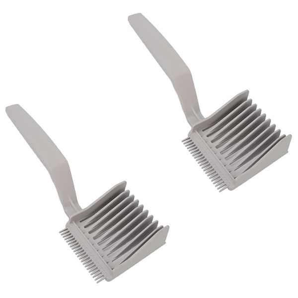 OSUWLSI 2pcs Barber Kamm für Männer，Barber Fade Combs, Gebogener Positionierkamm für Männer, Professionelles Haarschneidehilfe, Speziell für Men's Hairstyle, Beard Styling, and Developed sideburns