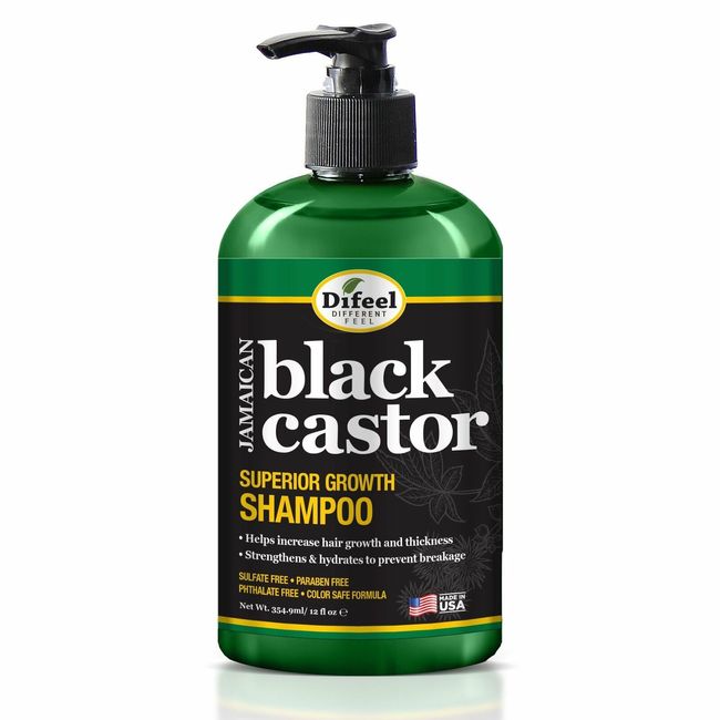 Difeel Superior Growth Jamaican Black Castor Shampoo 12 oz.