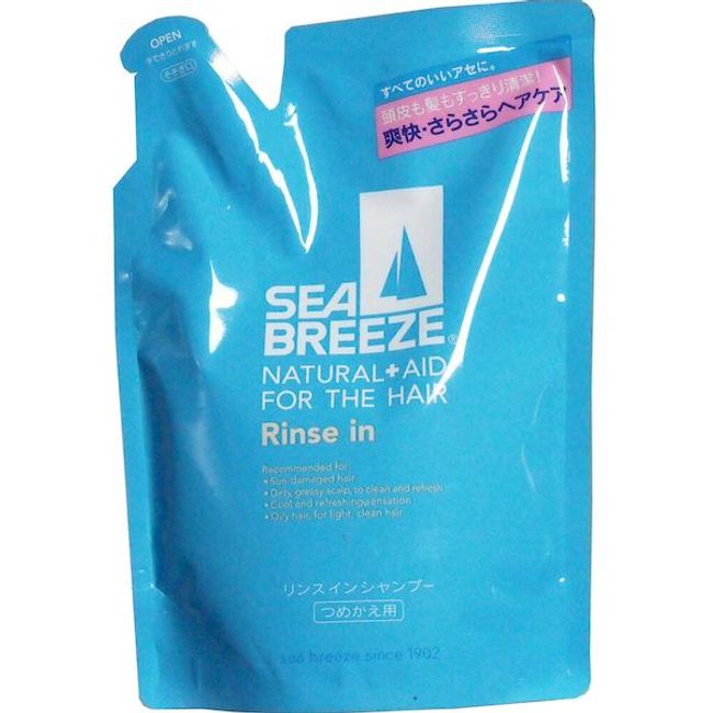 4901872895243 Sea Breeze Rinse-in Shampoo Refill 400mL [Cannot be canceled] Shiseido FT Shiseido Refill Sea Breeze Rinse-in Shampoo Refill 400ml