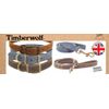 Ancol Timberwolf Bonded Thread Leather Blue Collar Pet Training Accessory 39-48 cm, Size 5