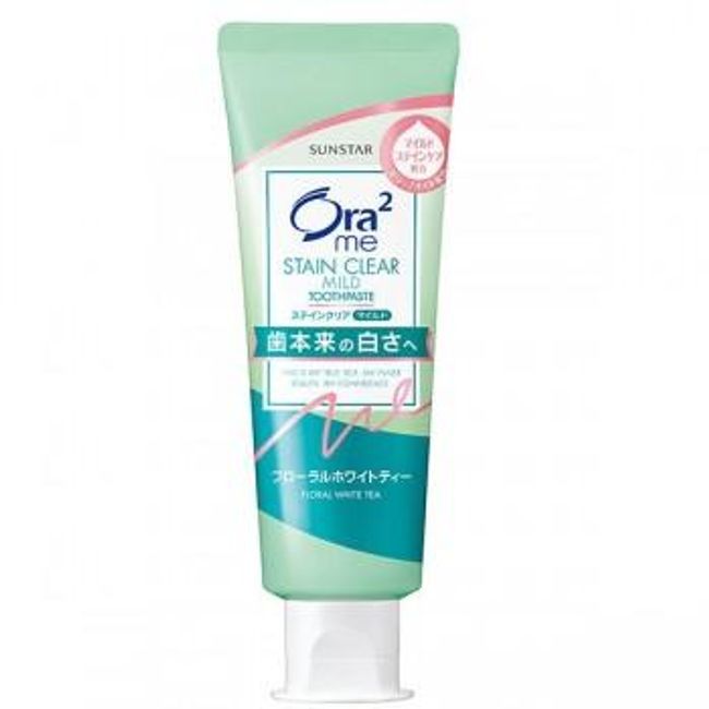 SUNSTAR ORA2 ME STAIN CLEAR TOOTHPASTE (FLORAL WHITE TEA)