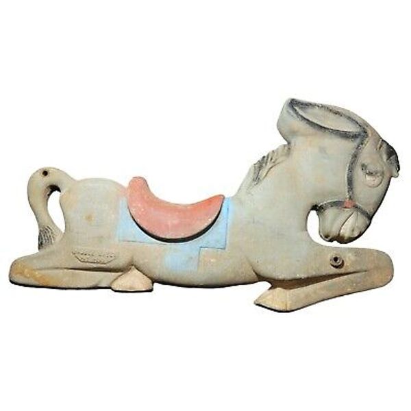 Vintage Gametime Saddle Mates Cast Playground Spring Ride Donkey Carousel