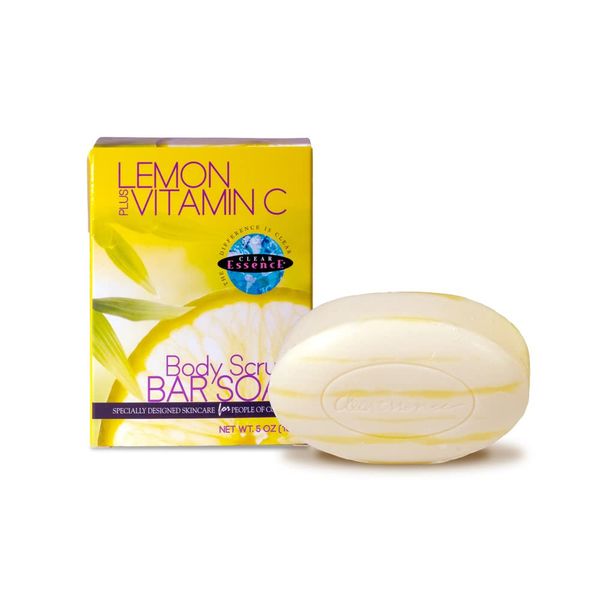 Clear Essence Lemon Plus Vitamin C Body Scrub Soap 150g