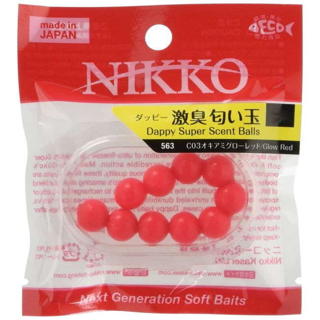 Nikko Dappy Super #10 Scent Balls, Glow Red