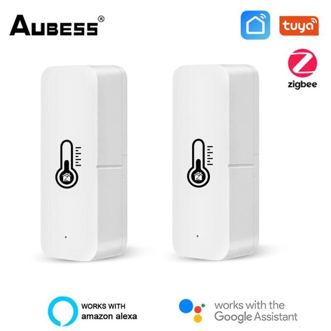 AUBESS Tuya ZigBee Temperature & Humidity Sensor for Smart Home Automa