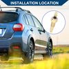 Hihaha Engine Cooling Fan Temperature Sensor Switch/for Car/Metal 1/8" NPT / 1 Pc Copper Tone