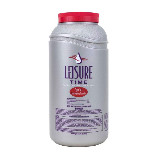 LEISURE TIME E5 Spa 56 Chlorinating Granules for Hot Tubs, 5 lbs