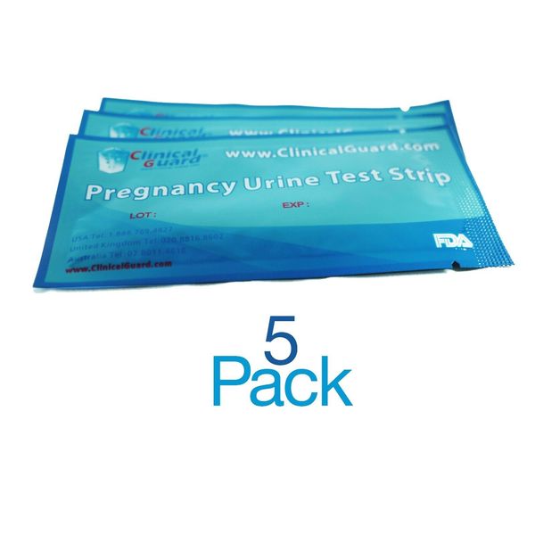 Pack of 5 HCG Early Pregnancy Test Strips From US