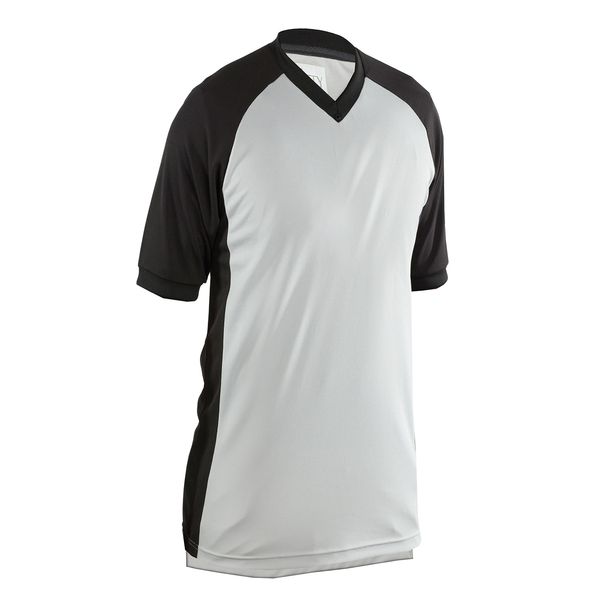 Adams USA Smitty Performance Mesh Side Panel V-Neck Referee Shirt (Gray, XX-Large)