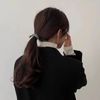 Fuyunohi Hair Ties, Black, No Marks, Hair Ties, Set of 6, Hair Clips, Hair Ties, Korean Style, Simple, High Elasticity, Ponytail Elastics, Thick Hair Ties, Stylish, Hair Ties, Adults, Elegant, Everyday Work, School, Exercise, Unisex, Black