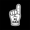 Cloud City 7 Foam Finger Number 1 Dad A4 Print
