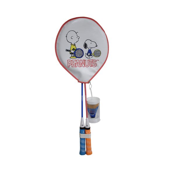 Sakurai Snoopy SN-1012 Badminton Racket, Set of 2, Gadded, Includes 2 Shuttles, Exclusive Cover