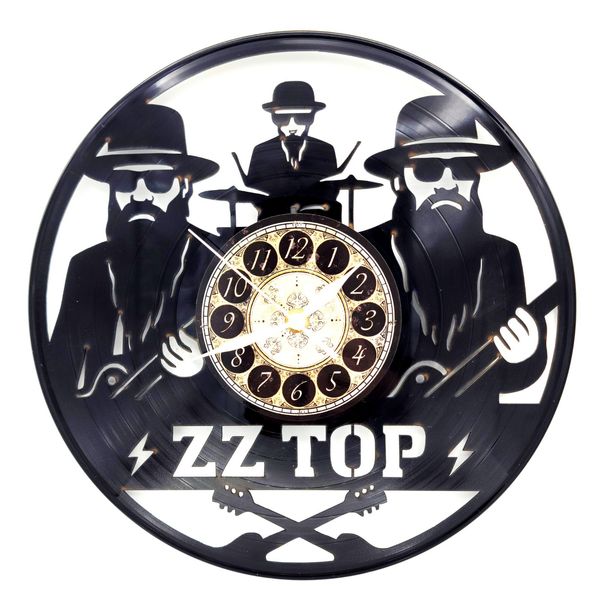 ZZ TOP | Vinyl Record Clock | Unique Wall Art | FREE SHIPPING