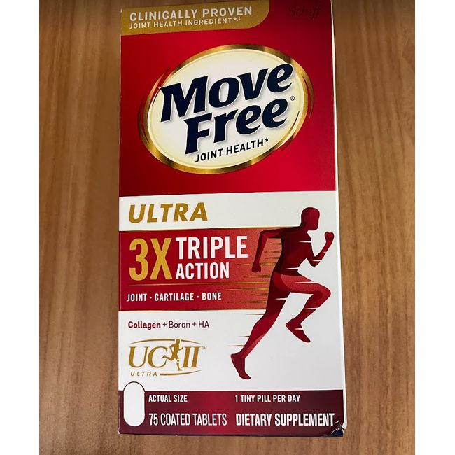 Schiff Move Free Ultra Triple Action Joint Supplement, 75Ct. Exp 12/2025