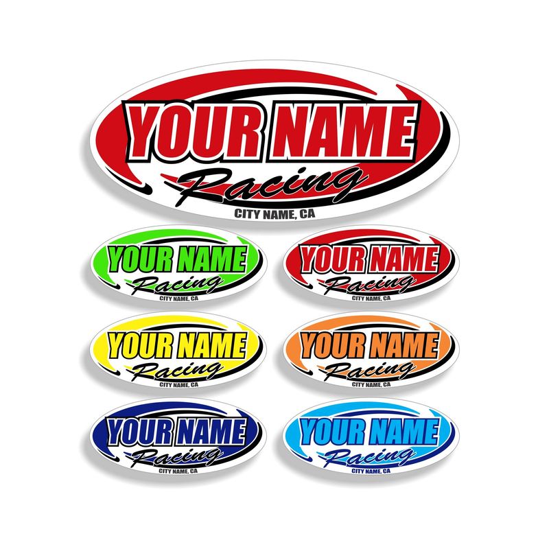 MxNumbers- Custom Your Team Name Racing Trailer Decals | Personalized ...