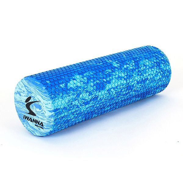 I Warner Non-slip EVA Round Marble Foam Roller 45cm Yoga Pilates Equipment, Single Item