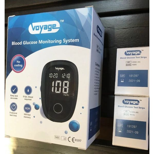 Blood Glucose Monitoring System, Comes With 💯 Glucose Test Strips (Brand New)