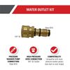 Simpson AAA 7106701 Quick Connect 3/8 Outlet Fitting Connector with O-Rings