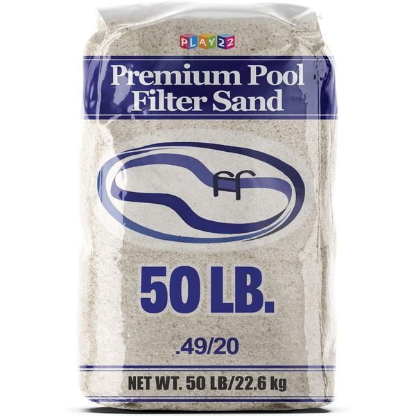 Pool Filter Sand - Pool Sand, 50 Pound Bag Silica Sand for Pool Filter