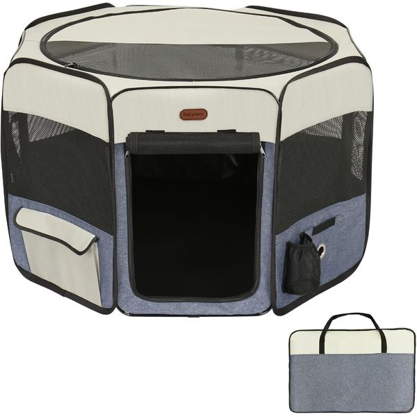 Pet Playpen Cat Playpen, Foldable Cat Playpen for Indoor Cats, Collapsible Crate