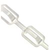16'' 10 Pc Plastic Clear Multi Hanger Connectors Clothes Storage Saver