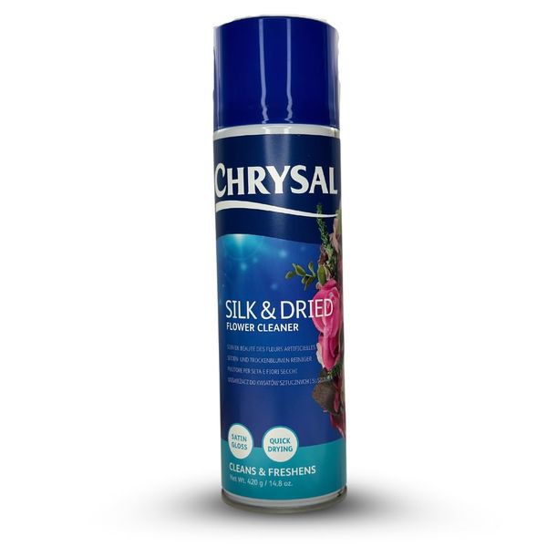 Chrysal Silk & Dried Flowers Cleaner Spray (14.8 oz) - Floral Supplies For Artificial Plants - Flower Arrangements Supplies - Ideal Florist Supplies – Artificial Plant accessories - Silk Plants Cleane