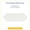 First Days Maternity - Hydrogel Breast Pads for Sore Nipples, Instant Cooling Relief, Suitable for All Skin Types, Nursing Pads with Soft Fabric Backing and 1mm Thickness (One Pack [10])