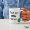 CafePress Mean Lean Editing Machine Large Mug 15 oz (444 ml) Ceramic Coffee Mug