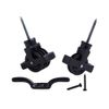 Thatch&Stone Black Single & Double Pulleys, Cleat Hook, 2 x Short & 2 x Long Threaded Screws