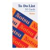 Notsu To Do List Grid Index Cards 3x5 | 50 Task Planner Vertical Notecards